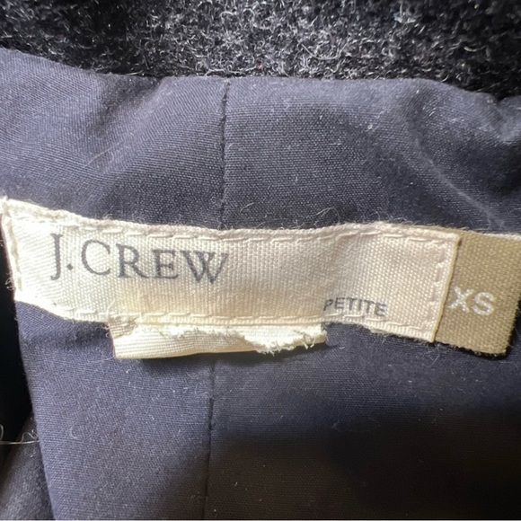J. Crew Wool Blend Classic Double Breasted Button Peacoat Coat XSP - Picture 2 of 4